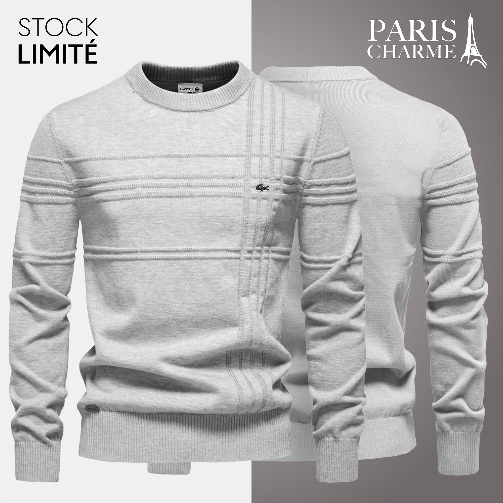 Pull Homme Texturé LC™ (DÉSTOCKAGE)